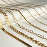 Dainty Gold Necklaces - 18k Gold PVD Plated Chains