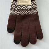 Pattern Knit Touchscreen Gloves