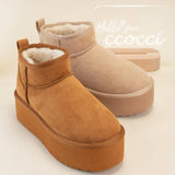 Benji Mini Ankle Platform Fur Lined Boot