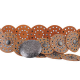 Wide Western Circle Belt with Grommets