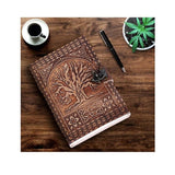 Tree Embossed Leather Journal diary