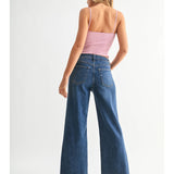 Slim Wide Leg Jeans