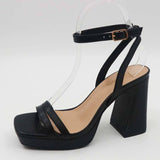 Chunky Heel Mini Platform Dress Sandal