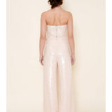 Strapless Sequins Top - Pale Blush