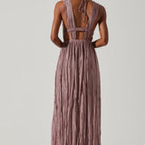 Tesni Pleated Maxi Dress