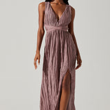 Tesni Pleated Maxi Dress