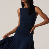 Melisandre Midi Dress - Midnight Blue