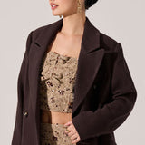 Morana Coat - Plum Brown