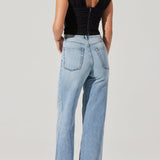 Samarra Ruched Crop Top - Black