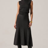 Deora Sleeveless Sweater Top - Charcoal