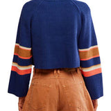 Striped Greta Half Zip