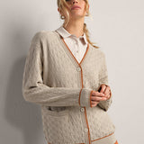 Birdie Oversized Cardigan - Dark Sand