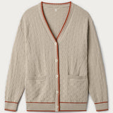 Birdie Oversized Cardigan - Dark Sand