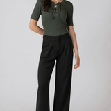 Scuba Knit Trousers - Black