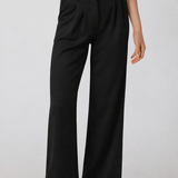 Scuba Knit Trousers - Black