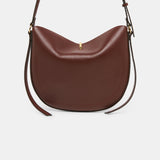 Burano Leather Crossbody Bag - Brown