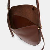 Burano Leather Crossbody Bag - Brown