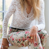 Deep Trance Printed Jeans - Floral