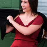 Annalis Maxi Dress - Deep Crimson