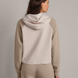 DreamGlow™ Color Block Hoodie - Beige Stone