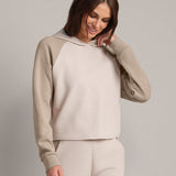 DreamGlow™ Color Block Hoodie - Beige Stone