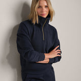 DreamGlow Half Zip Sweatshirt - Navy