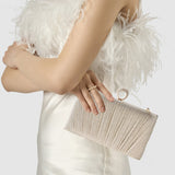 Pleated Sparkle Clutch