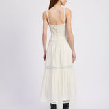 Alannah Midi Dress - Ivory
