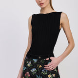 Reed Knit Bodysuit - Black