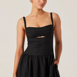 Jevi Sleeveless Bubble Midi Dress