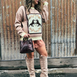 Equine Crewneck Pullover - Peach