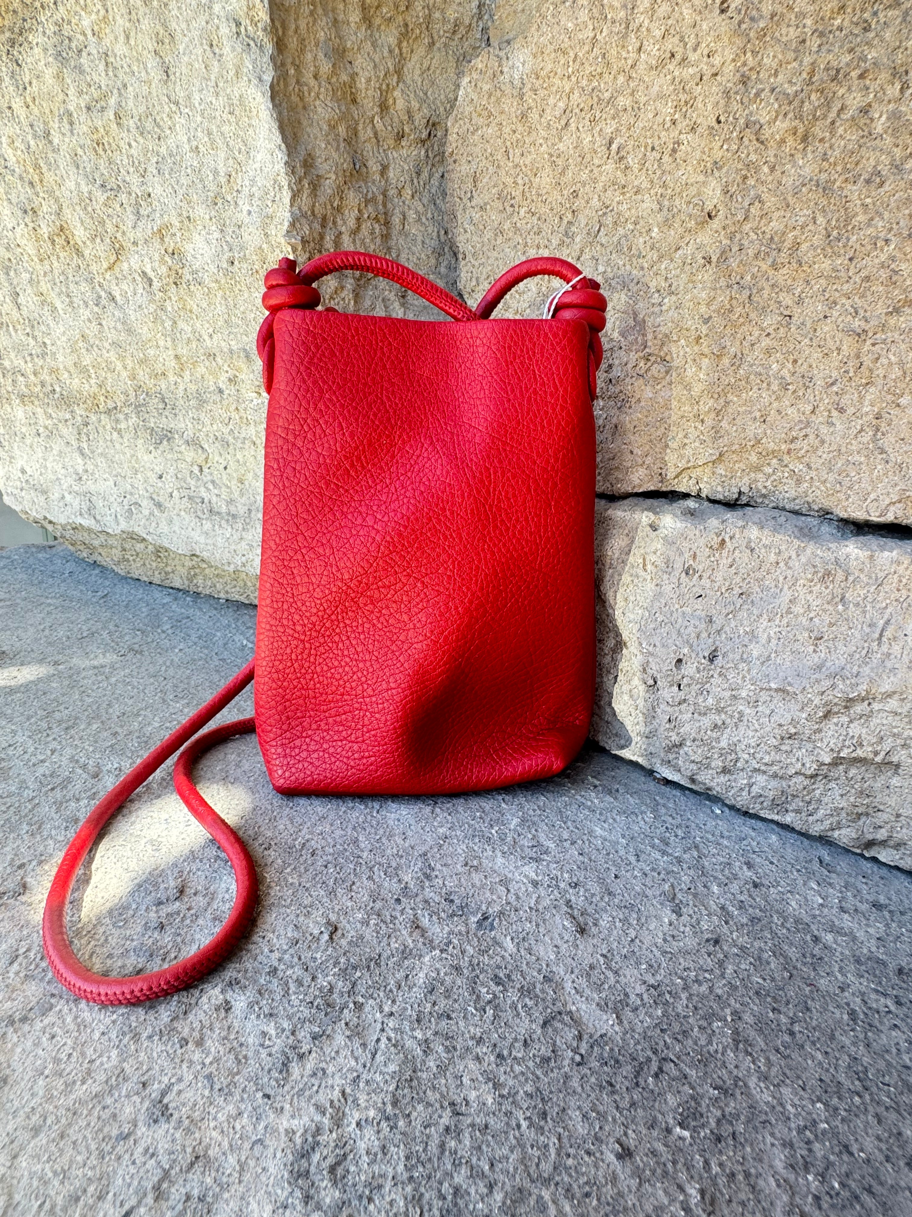 Small Crossbody Bag With Adjustable String Strap