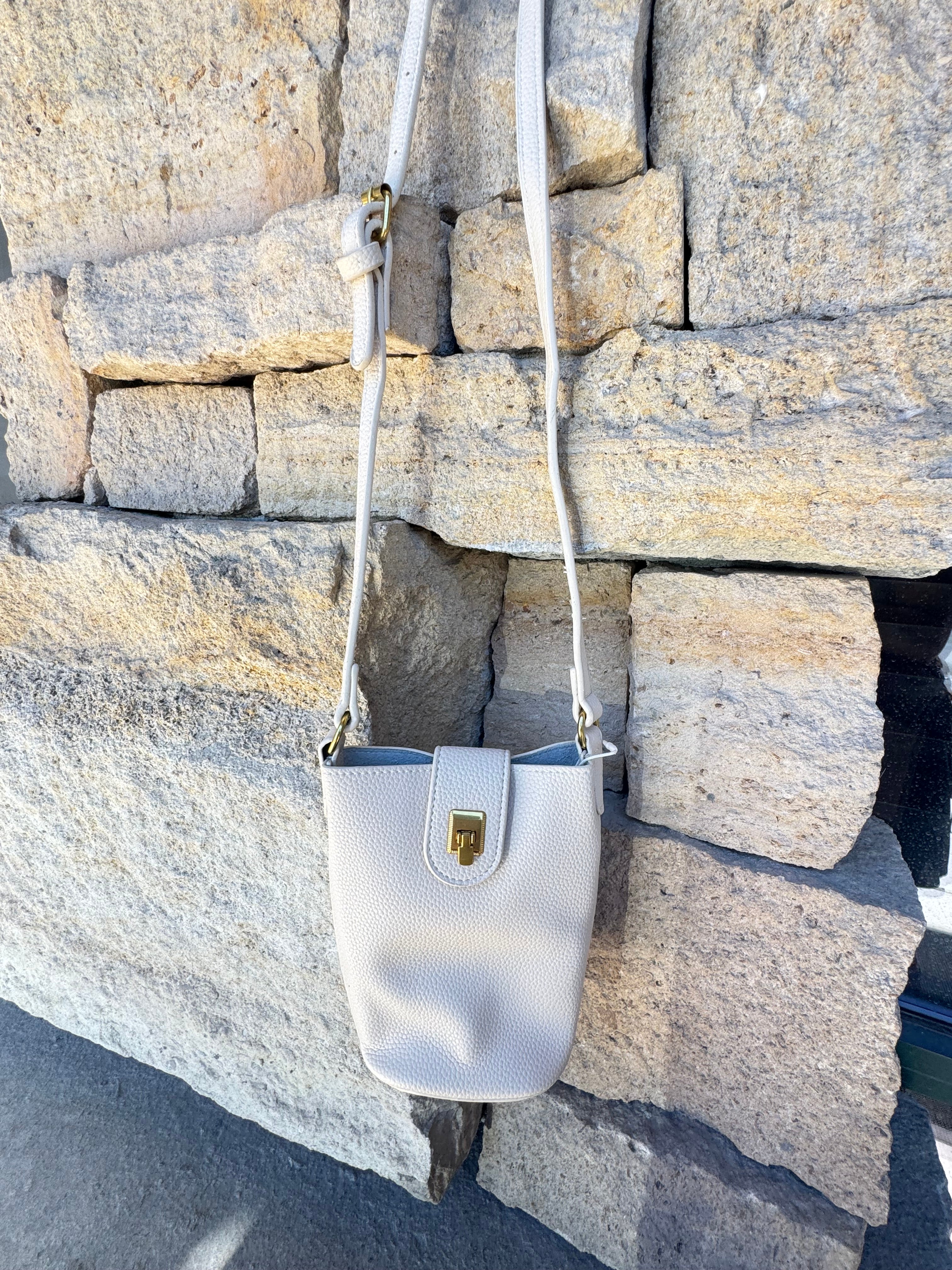 Small Crossbody Bag with Flap Closure