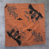 Hand Printed Bison Bandana