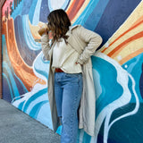 Belted Trench Coat - Cream