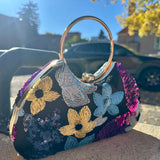 Phoebe Evening Bag - Black Multi