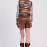 Arlette Sweater Vest - Brown