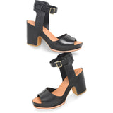 Stasia Ankle Strap Heel - Black