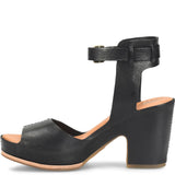 Stasia Ankle Strap Heel - Black