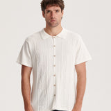 Access Knit Shirt - Vintage White