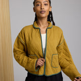 Elderberry Quilted Jacket - Cumin/Forest