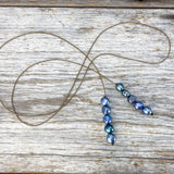 Lariat Necklace - Peacock