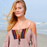 Lariat Necklace - Peacock