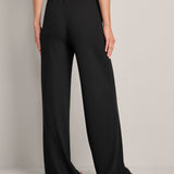 LivLuxe Ribbed Pant - Pure Black