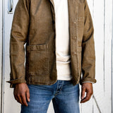 Scout Blazer Denim Chore Jacket - Wheat