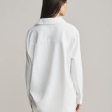Mirage Oversized Button Down - Snow White
