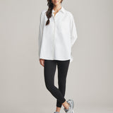 Mirage Oversized Button Down - Snow White