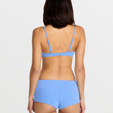 Coco Crop Bikini Top - Light Blue Acid