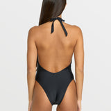 Simply Seamless Halter One-piece - Black