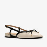 Sensa Bow Flat - Ivory Combo